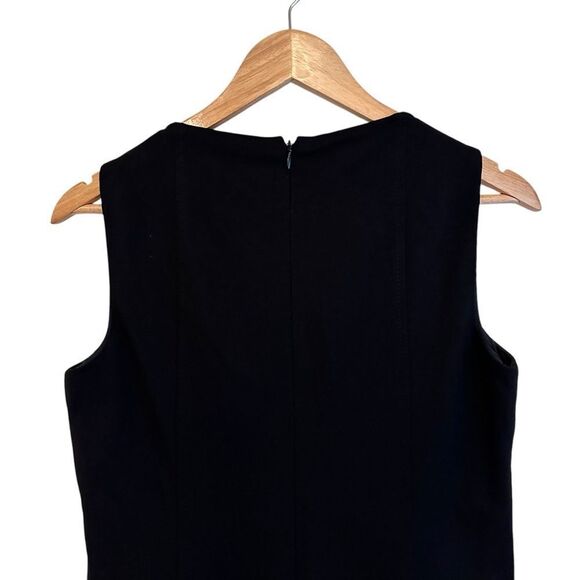 Akris Punto Black and Gray Sleeveless Sheath Midi Dress Size 8 - Picture 3 of 8